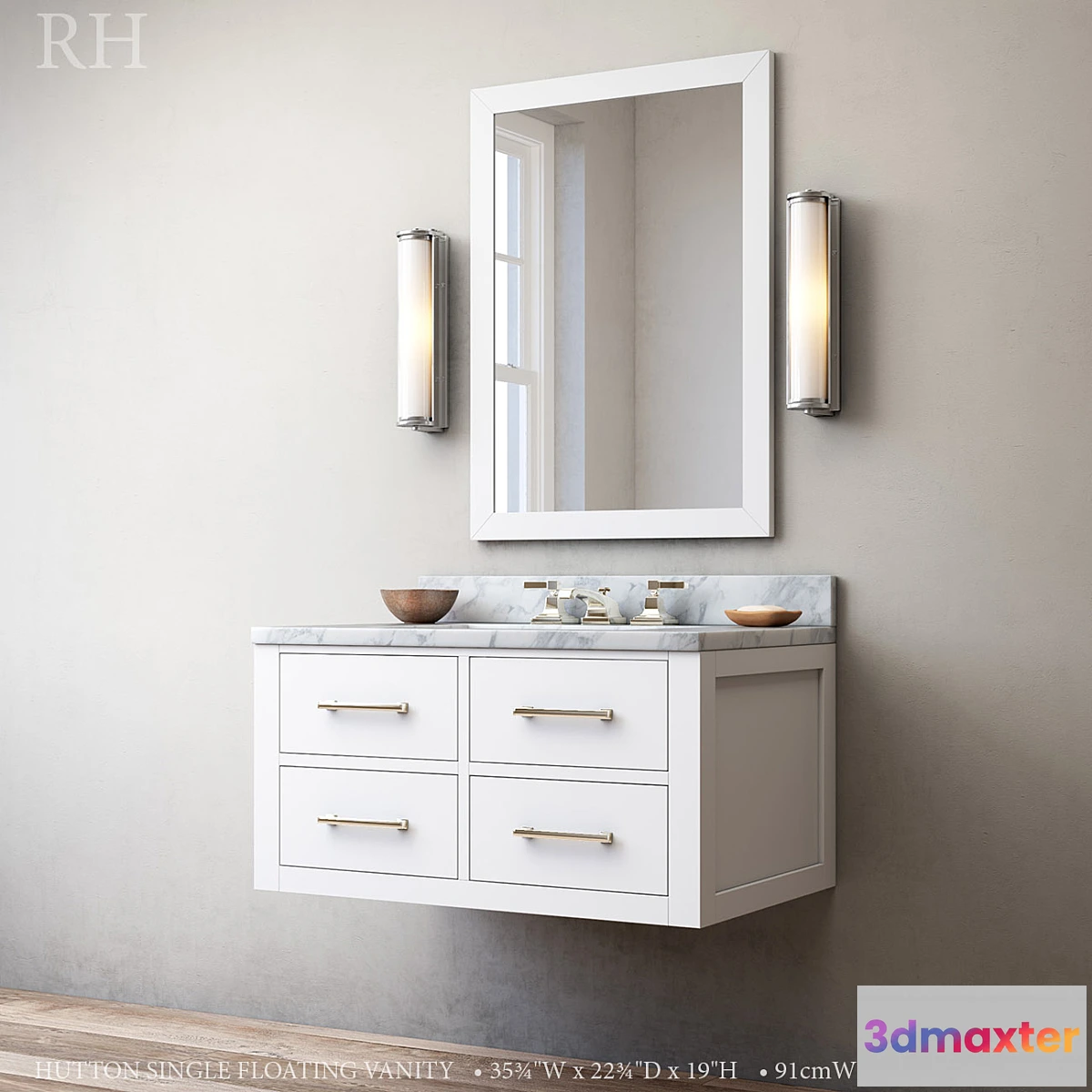 671187 - HUTTON SINGLE FLOATING VANITY