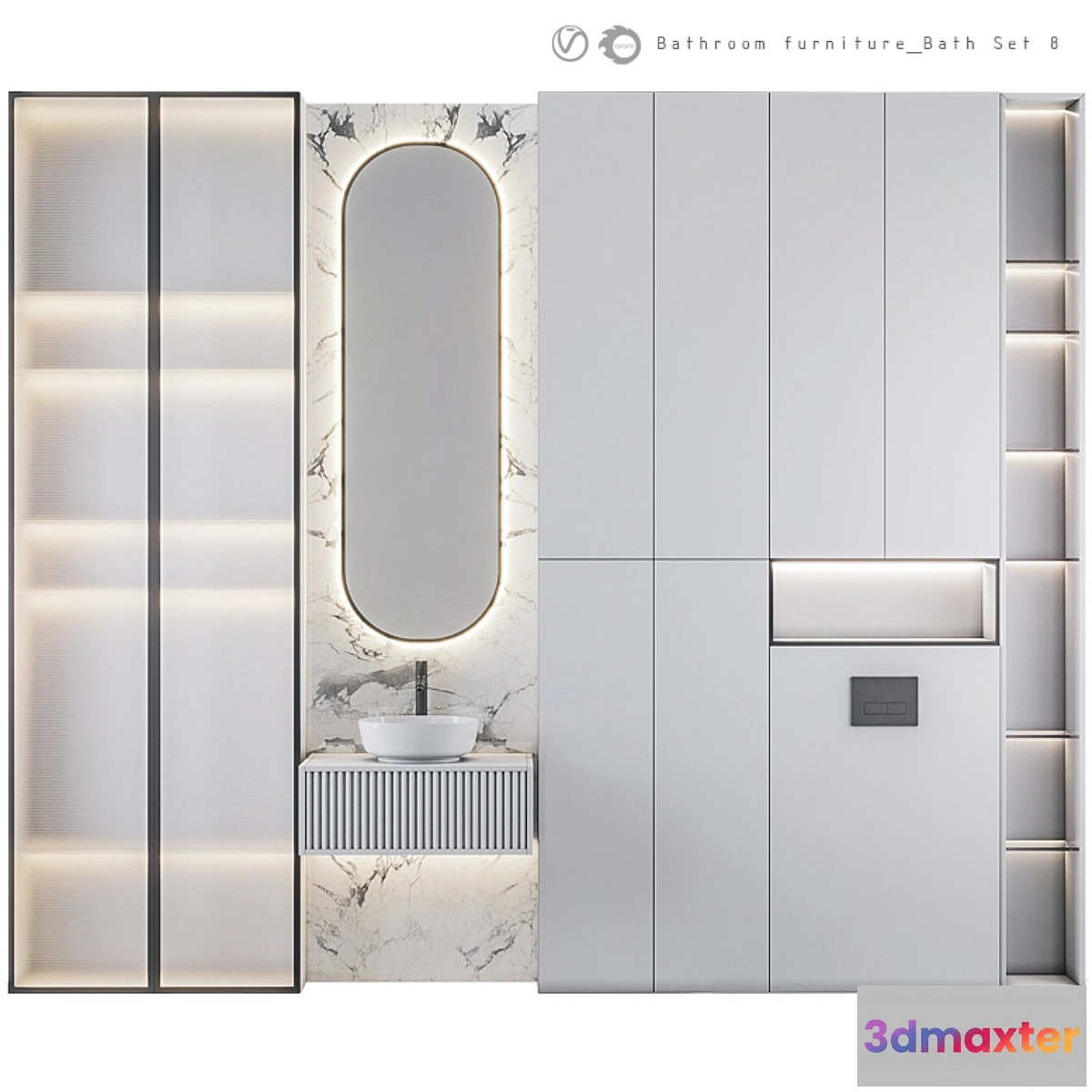 686604 - Bathroom Furniture Bath Set 8