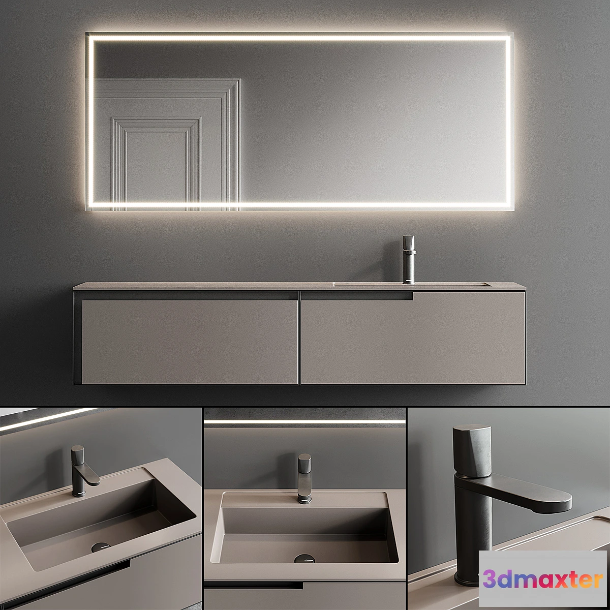 686632 - Antonio Lupi Design Atelier Vanity Unit Set 1