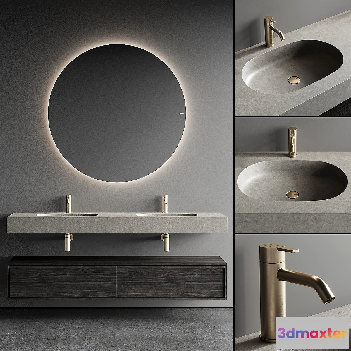 716918 - Inbani Strato 02 B Vanity Unit Set 2 - No.2