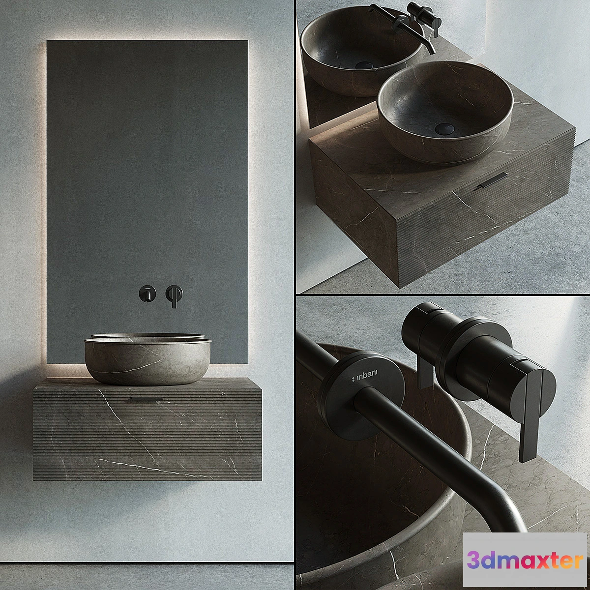 716942 - Inbani Grate 03 Vanity Unit Set 1 - No.2