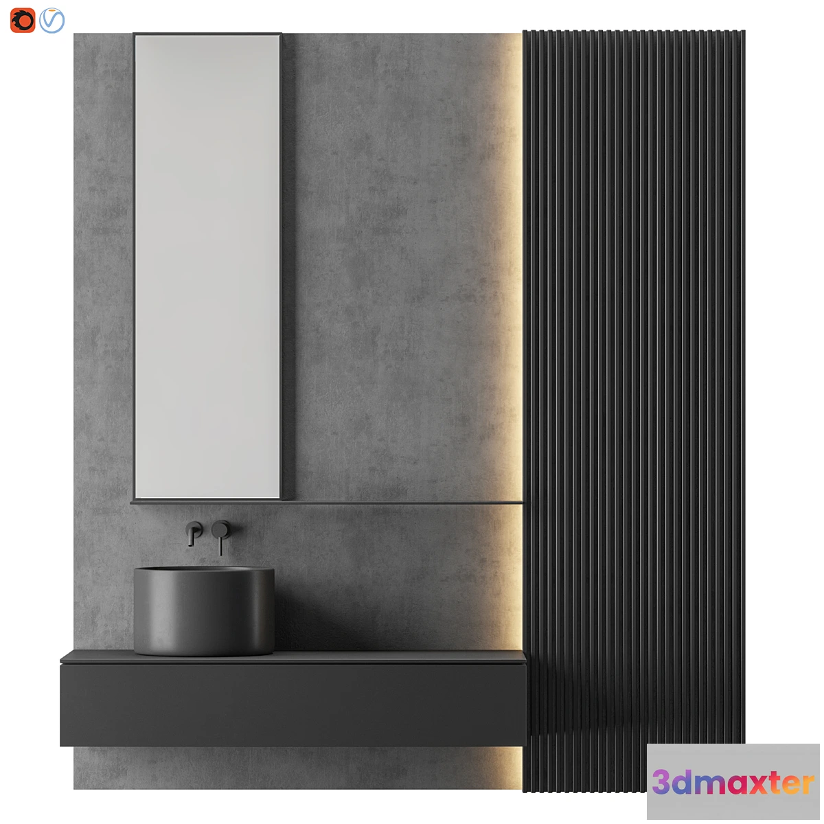 739933 - MODERN - Gray Bathroom - No.2