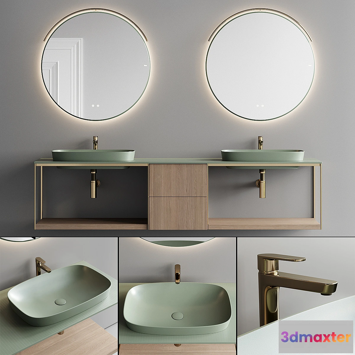 766431 - Fiora Sen Vanity Unit Set 3