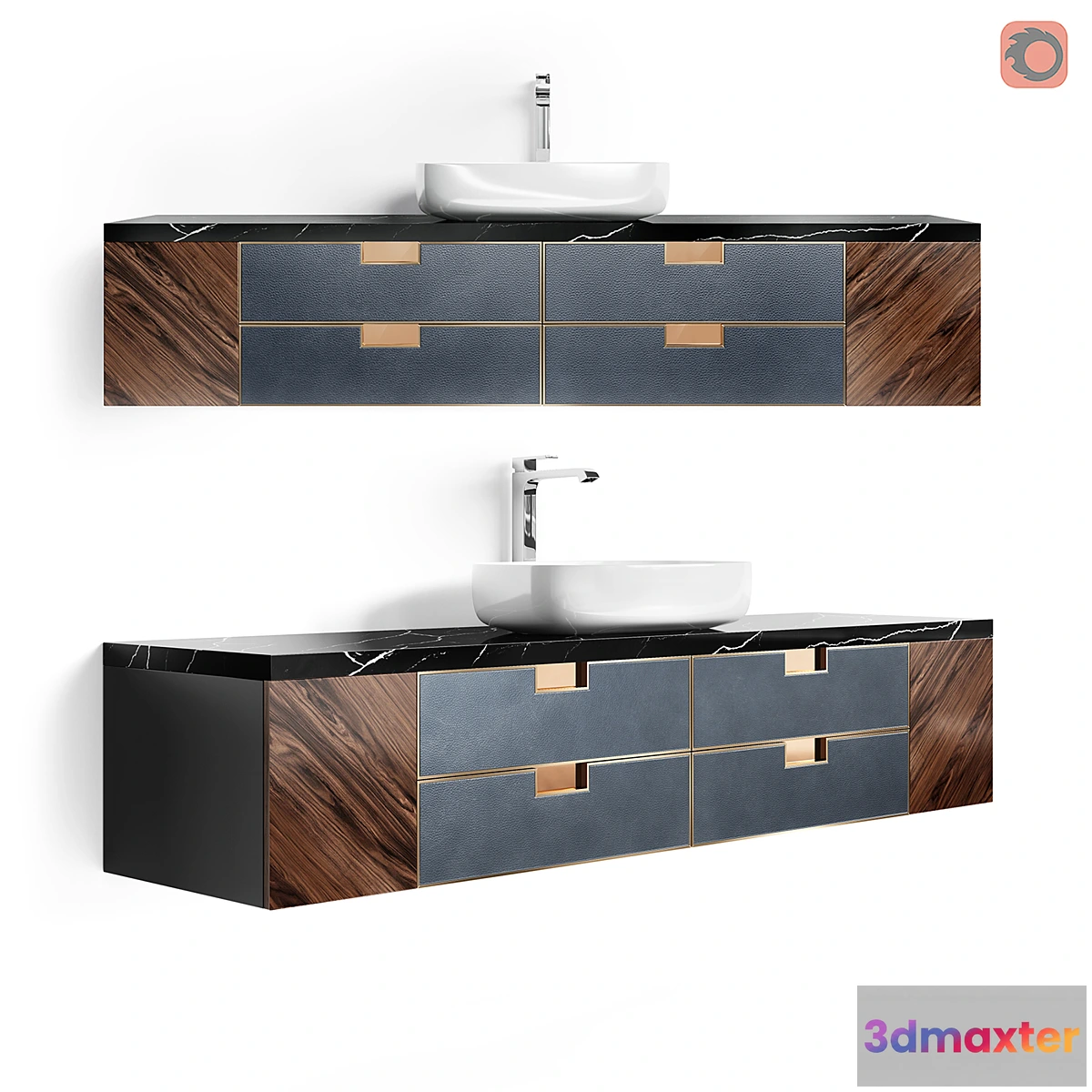 766455 - STORE 54 Hanging cabinet Trio Single