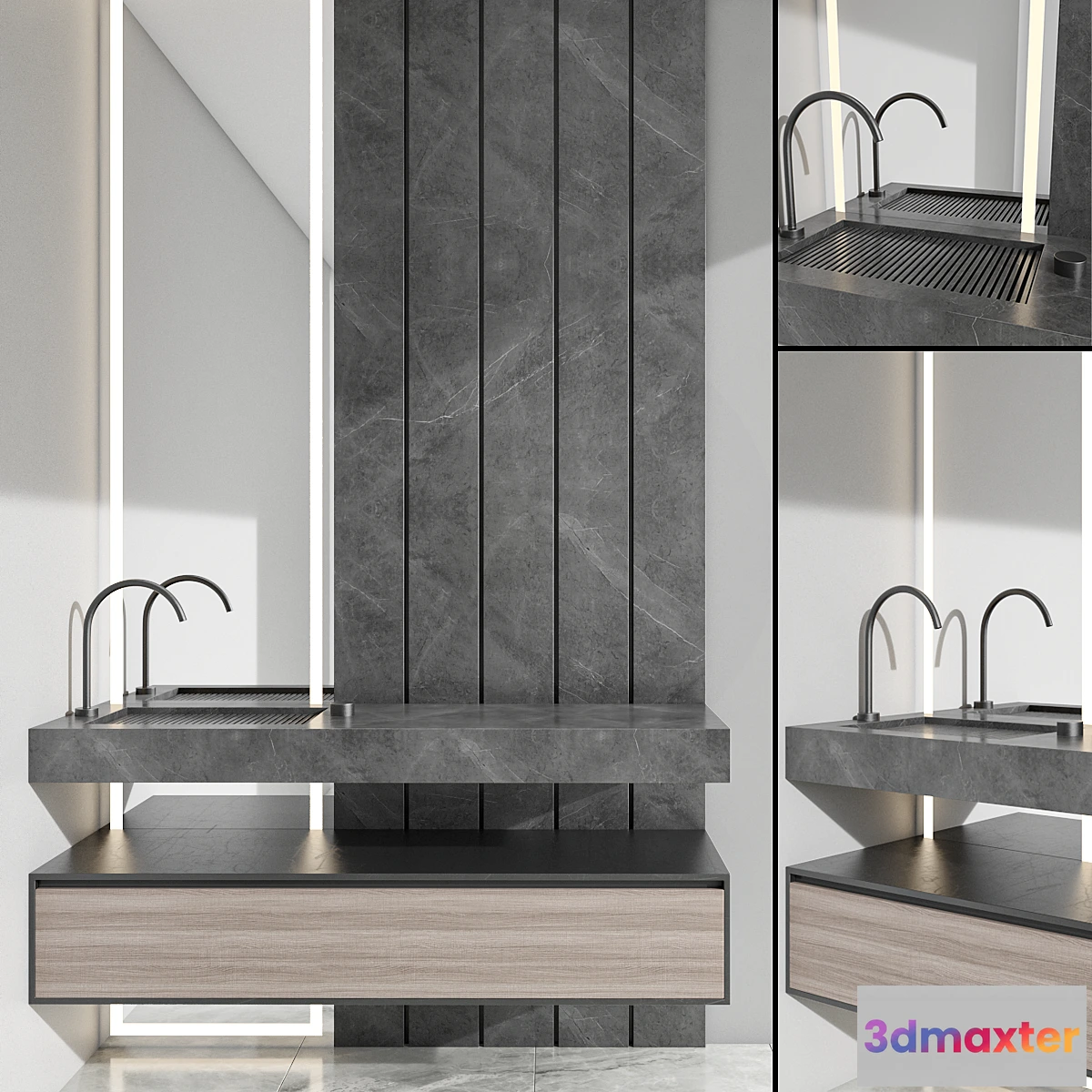 766613 - bathroom furniture set 90 - No.2