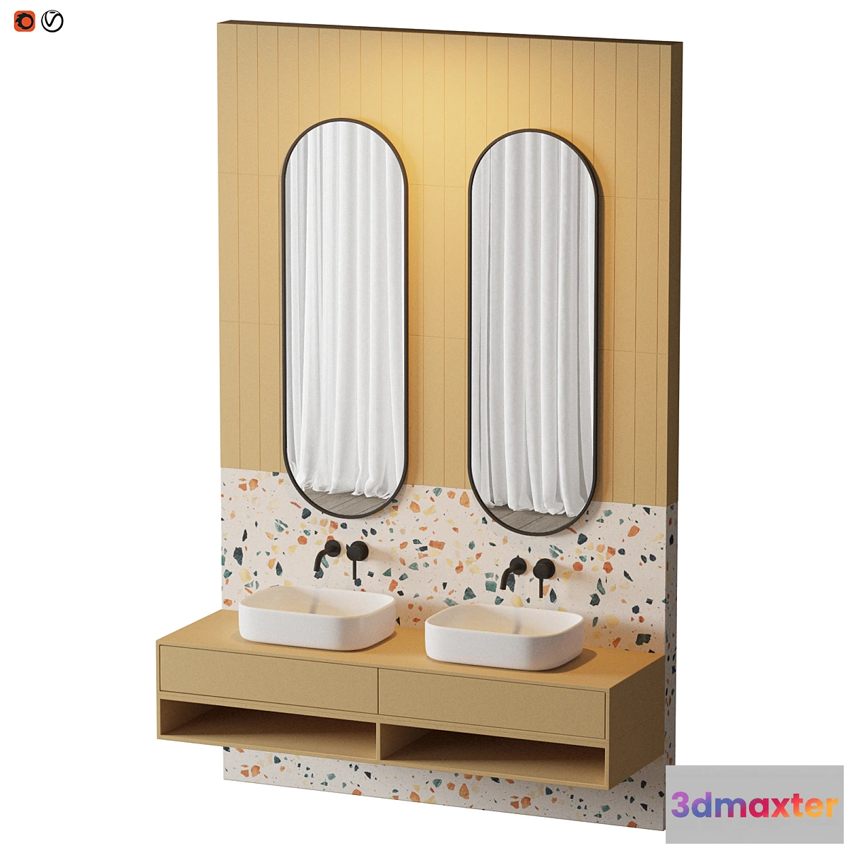 783862 - Terrazzo Yellow Bathroom