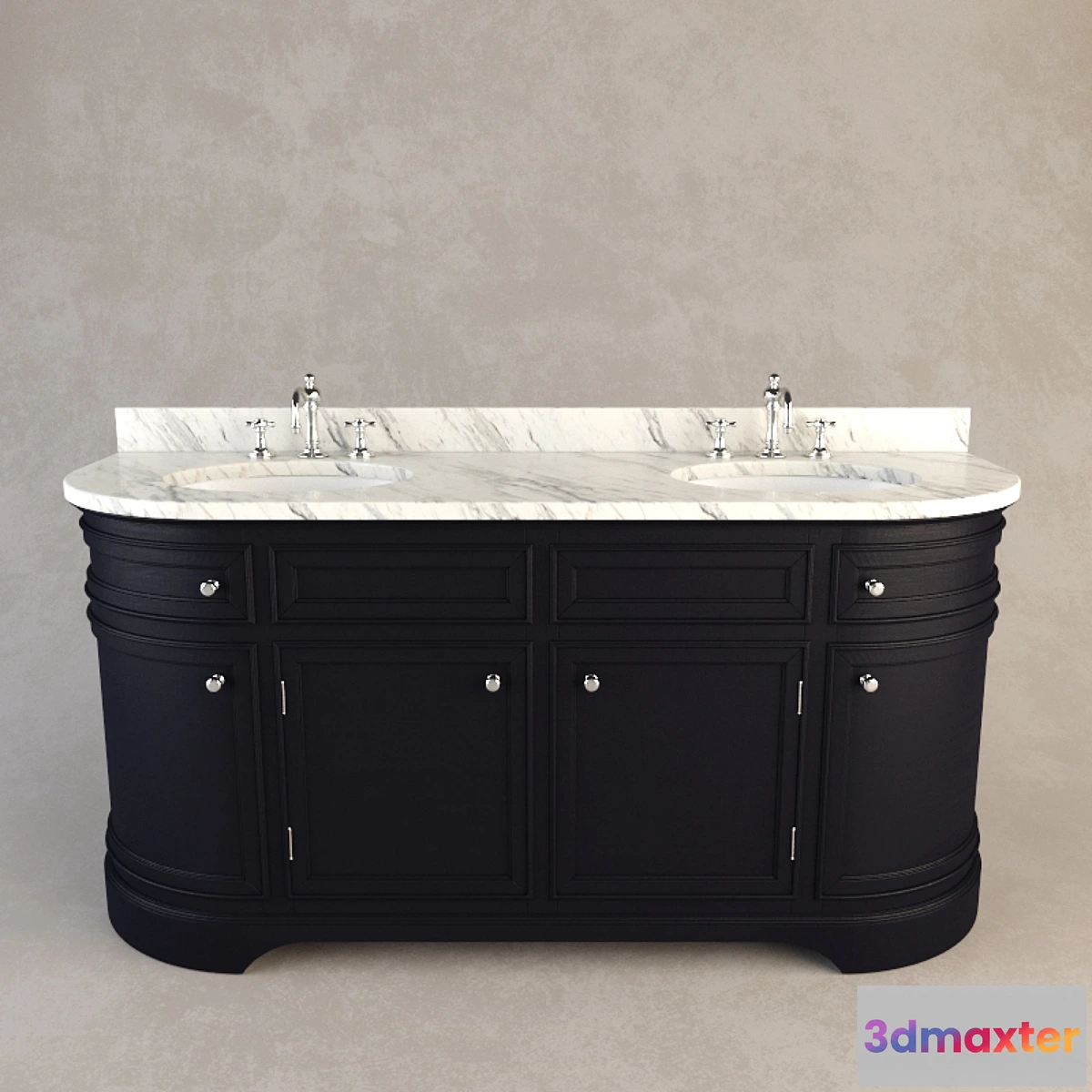 808422 - RH ODEON DOUBLE VANITY SINK