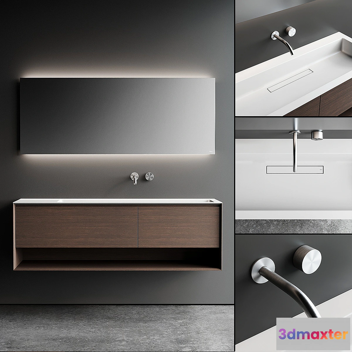 824100 - Falper Shape Evo Vanity Unit Set 1 - No.3