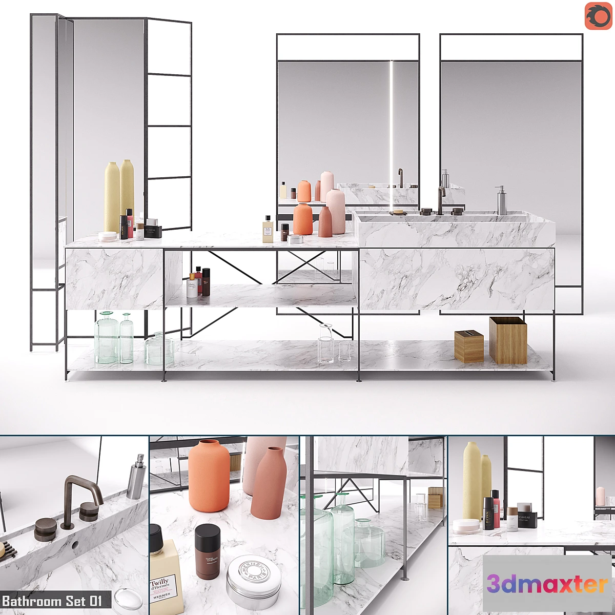884422 - RIG Modules - Bathroom with Decor Set 01 - No.4