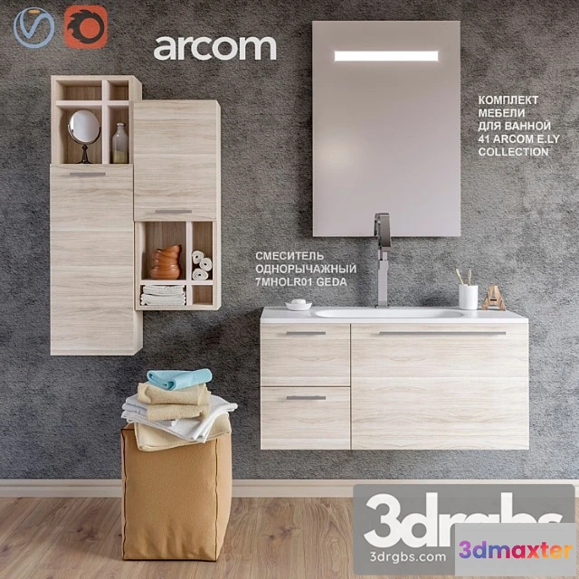 910328 - A Set Of Furniture For A Bathroom 41 Arcom ELY Collection
