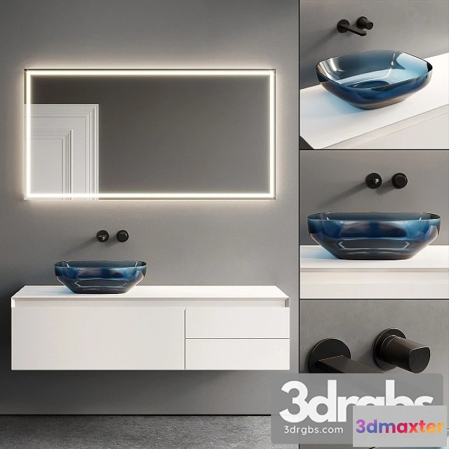 910356 - Antonio Lupi Panta Rei Vanity Unit Set 4