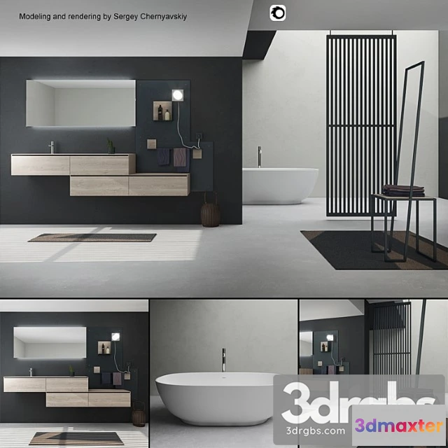 910714 - Bathroom Furniture Set Arcom Escape
