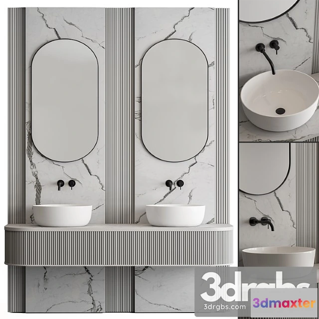 910780 - Bathroom set stone wall - set 47