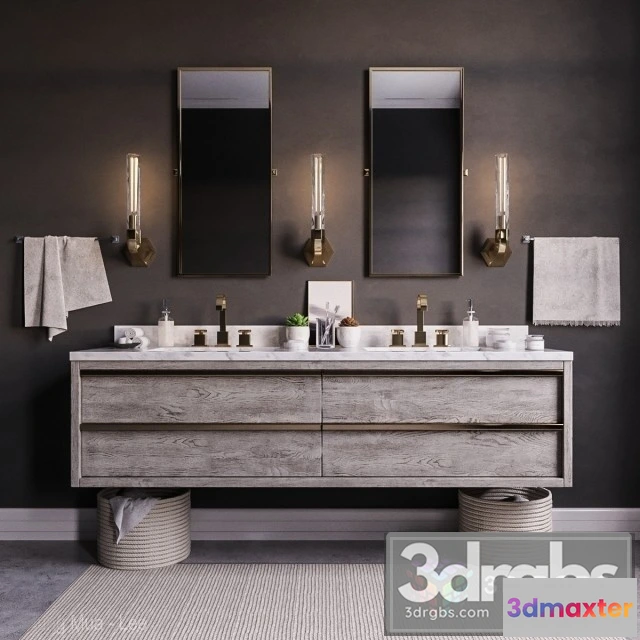 910800 - Bezier Double Floating Vanity