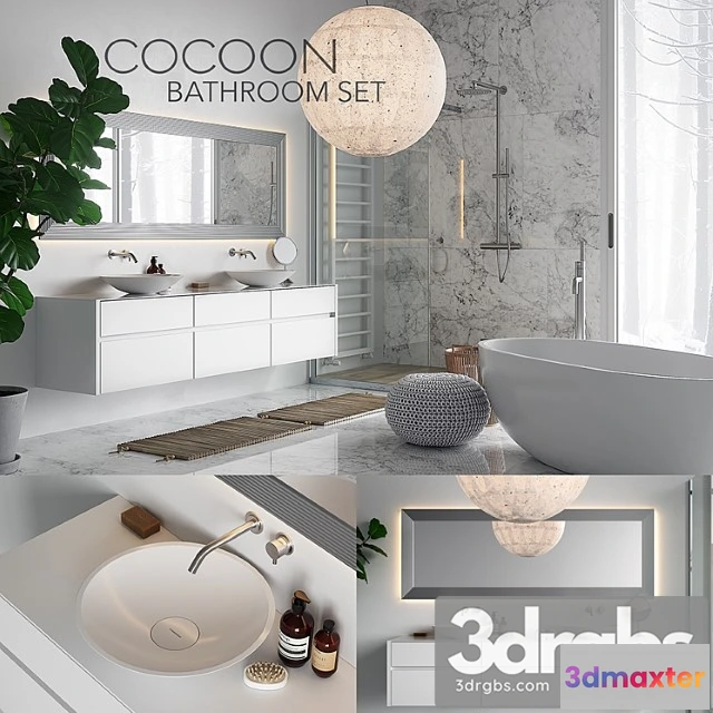 910888 - Cocoon Bathroom Set