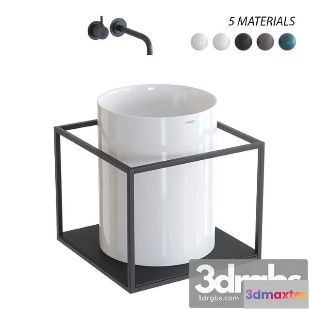 910992 - Galassia Core Countertop Ceramic Washbasin Set 2