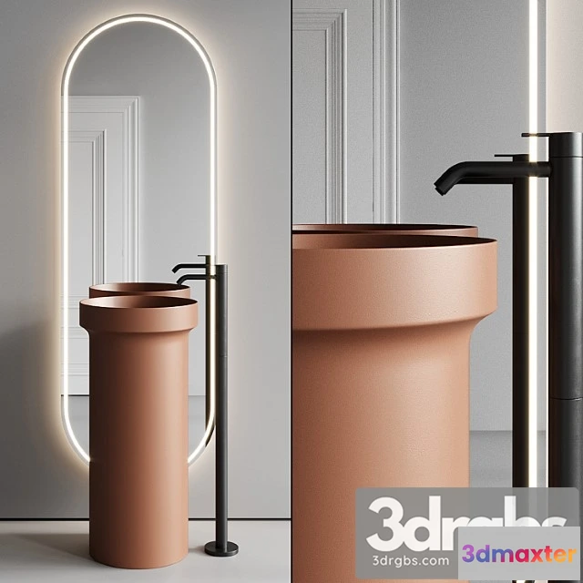 911058 - Inbani Arc Vanity Unit Set 1