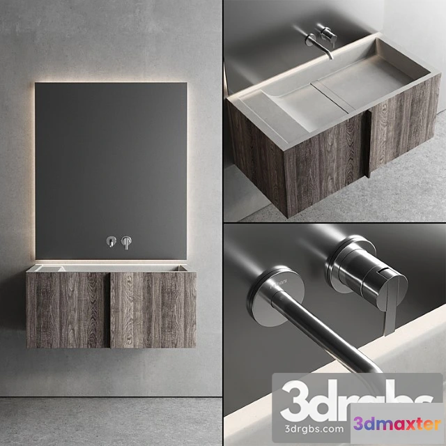 911076 - Inbani Paral Vanity Unit Set 3