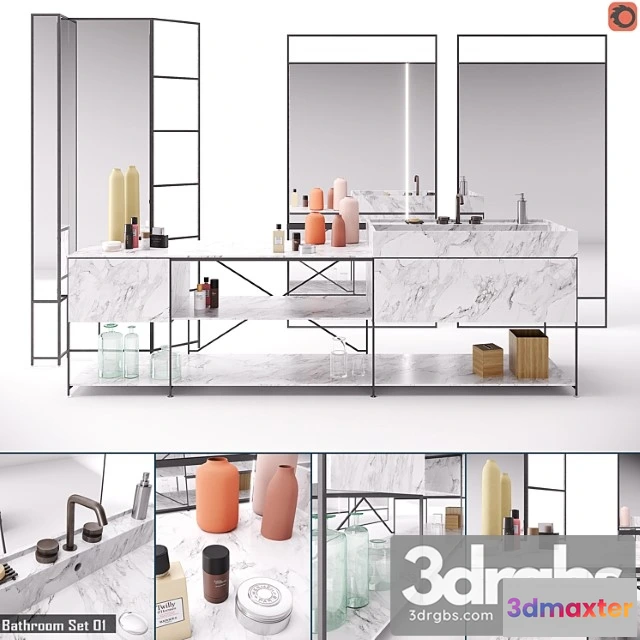 911294 - RIG Modules Bathroom With Decor Set 01