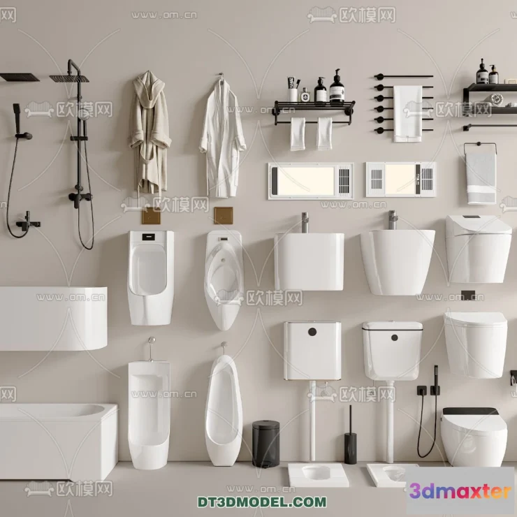 1687914 - Bathroom Decoration 3D Models For Free Download - 3dsky - 005 - VRAY Render 3D Max