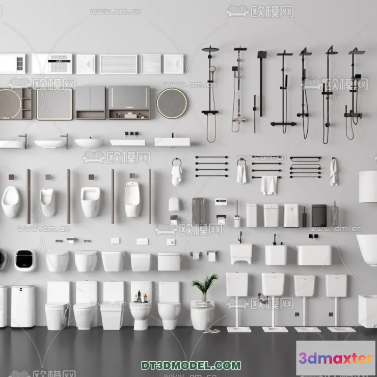 1687926 - Bathroom Decoration 3D Models For Free Download - 3dsky - 011 - VRAY Render 3D Max