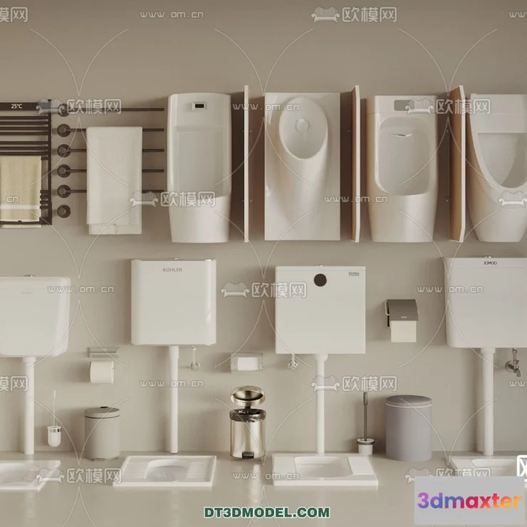 1687930 - Bathroom Decoration 3D Models For Free Download - 3dsky - 013 - VRAY Render 3D Max