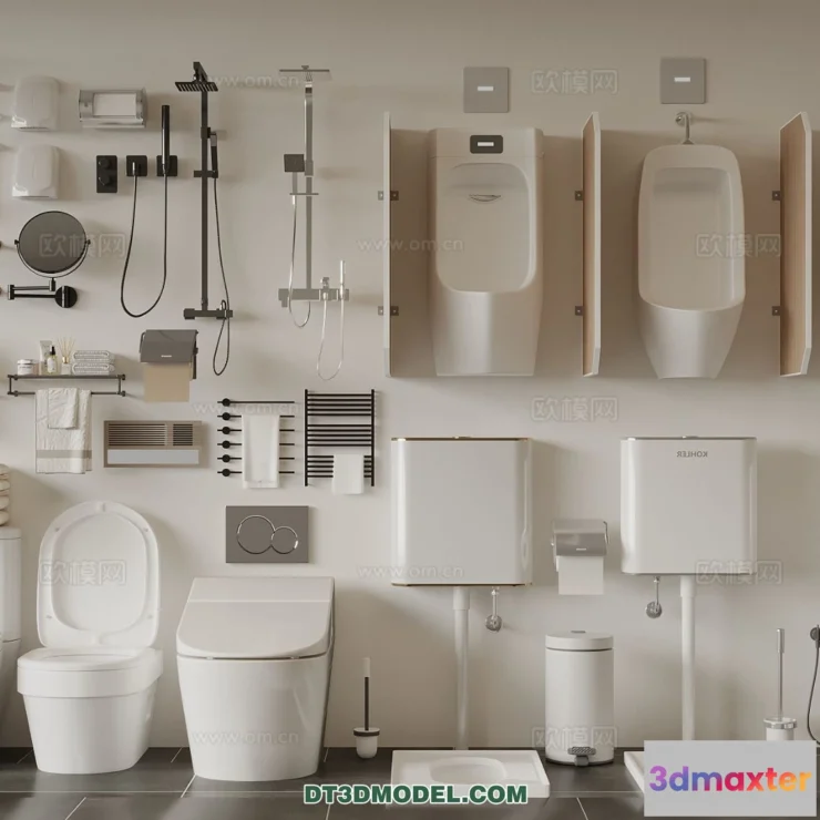 1687942 - Bathroom Decoration 3D Models For Free Download - 3dsky - 019 - VRAY Render 3D Max