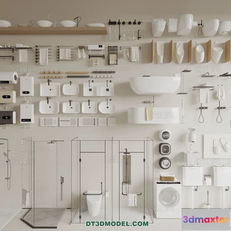 1687952 - Bathroom Decoration 3D Models For Free Download - 3dsky - 024 - VRAY Render 3D Max