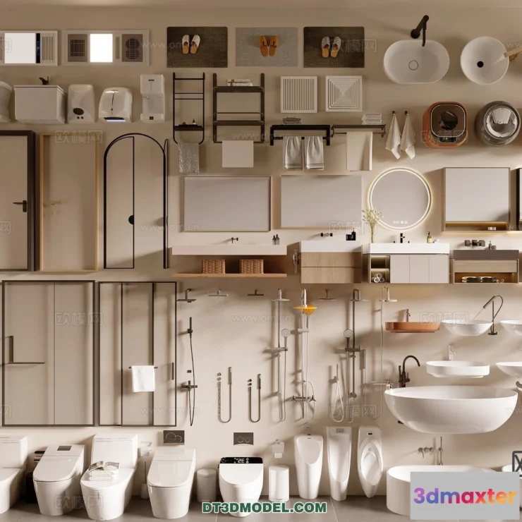 1687954 - Bathroom Decoration 3D Models For Free Download - 3dsky - 025 - CORONA Render 3D Max