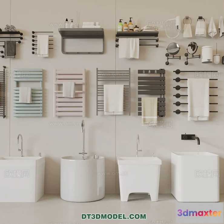 1687964 - Bathroom Decoration 3D Models For Free Download - 3dsky - 030 - VRAY Render 3D Max