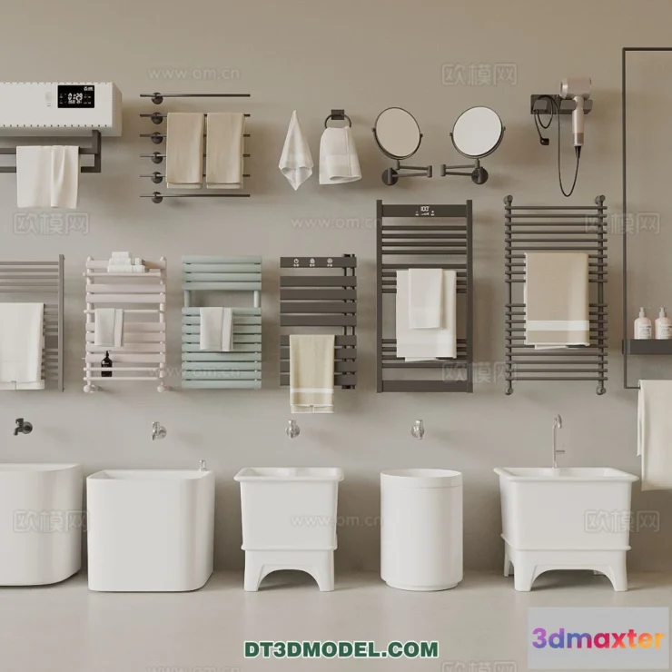 1687966 - Bathroom Decoration 3D Models For Free Download - 3dsky - 031 - VRAY Render 3D Max
