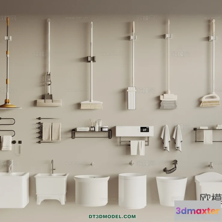 1687982 - Bathroom Decoration 3D Models For Free Download - 3dsky - 039 - VRAY Render 3D Max
