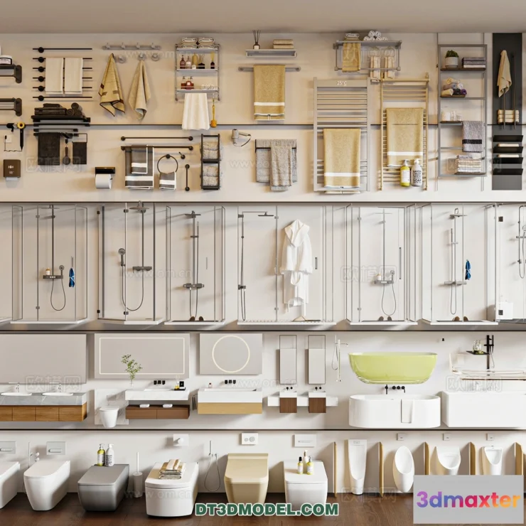 1687984 - Bathroom Decoration 3D Models For Free Download - 3dsky - 040 - VRAY Render 3D Max