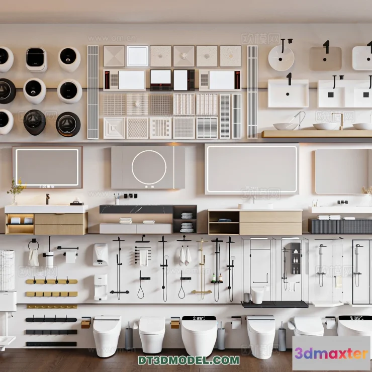 1687986 - Bathroom Decoration 3D Models For Free Download - 3dsky - 041 - VRAY Render 3D Max