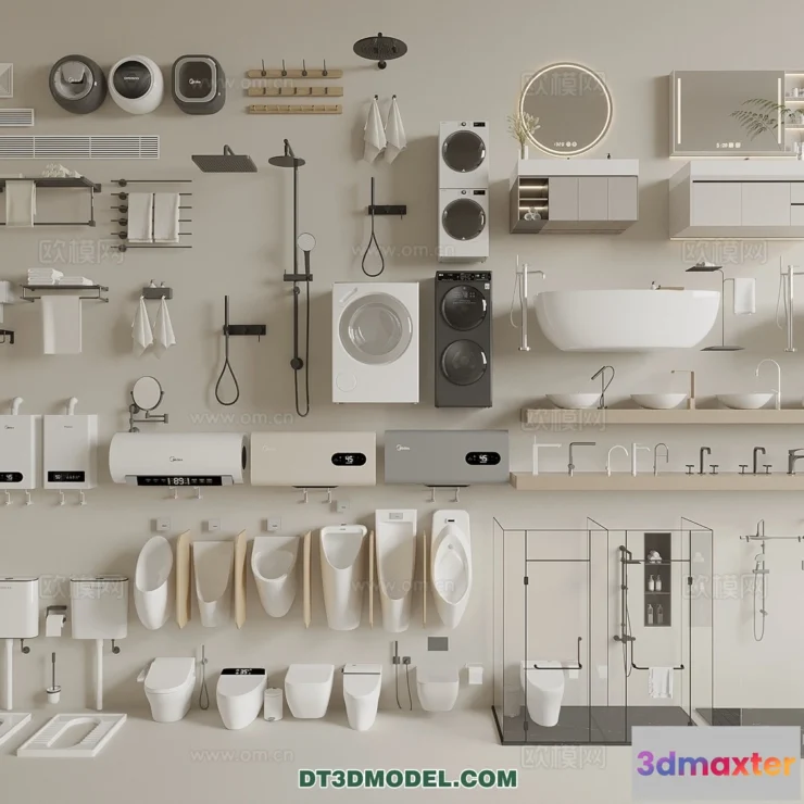 1687988 - Bathroom Decoration 3D Models For Free Download - 3dsky - 042 - VRAY Render 3D Max