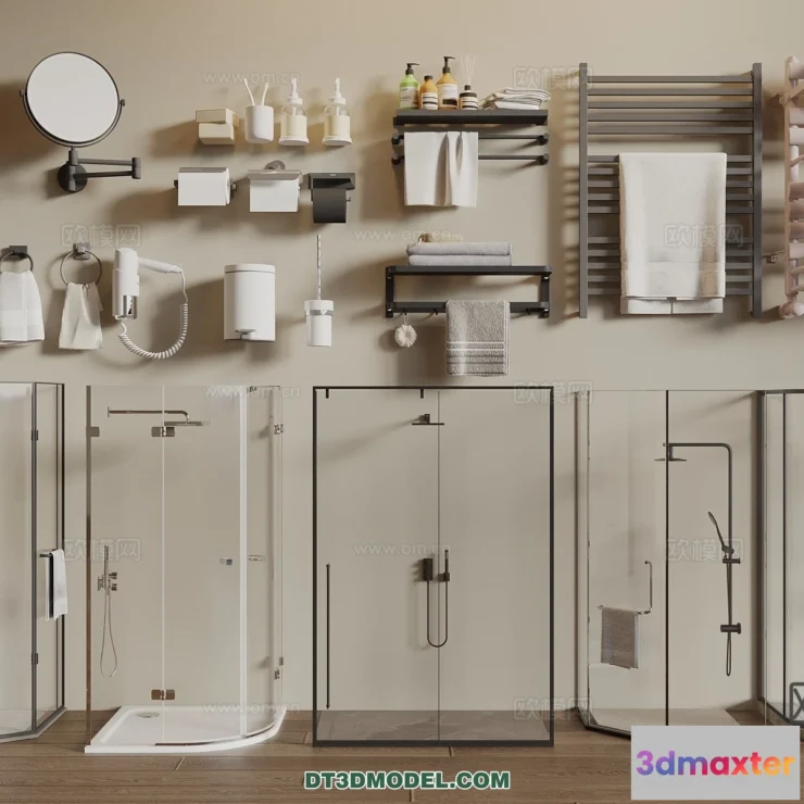 1688000 - Bathroom Decoration 3D Models For Free Download - 3dsky - 048 - VRAY Render 3D Max