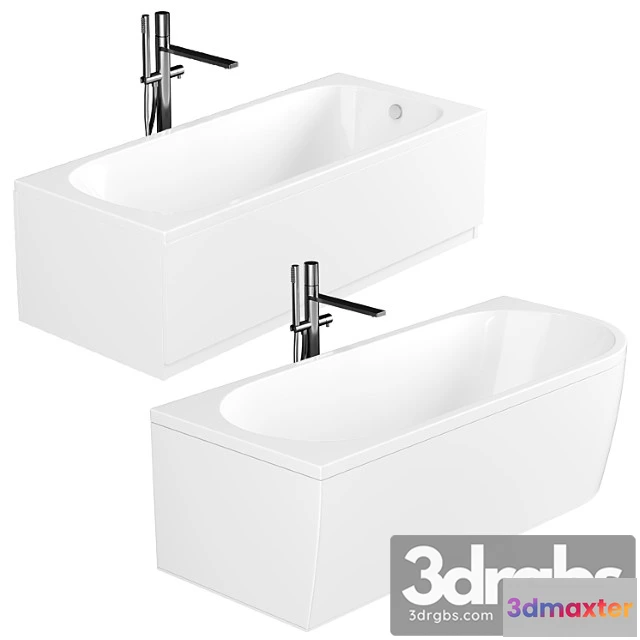 1013850 - Acrylic Bathtub Cezares Plane Solo Mini 160×70