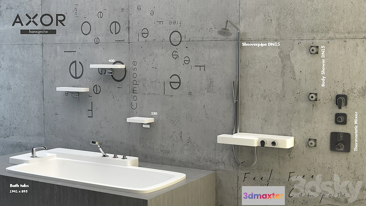 1269065 - Axor _ Bouroullec 3D Max