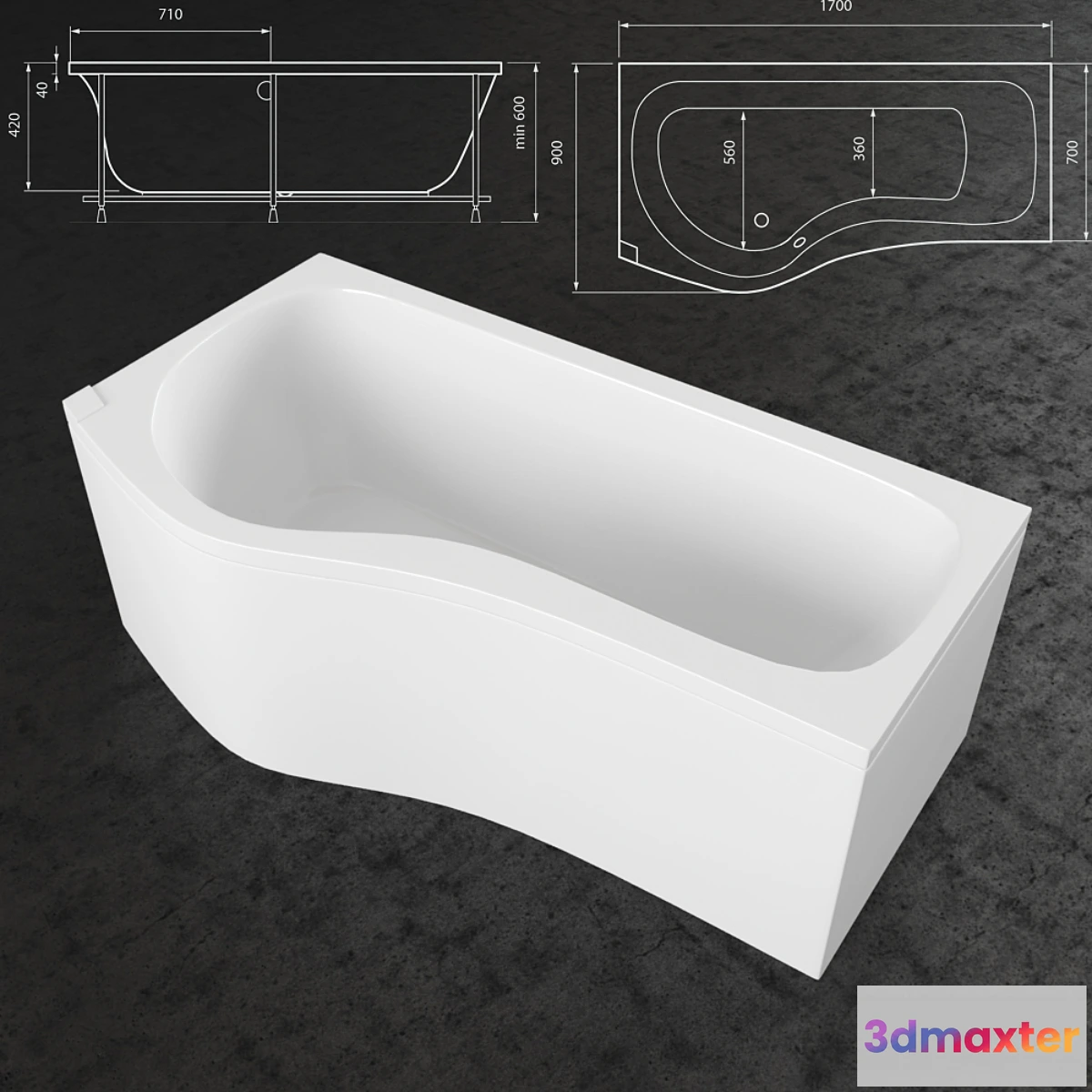 1275996 - Bath Caprio 3D Max