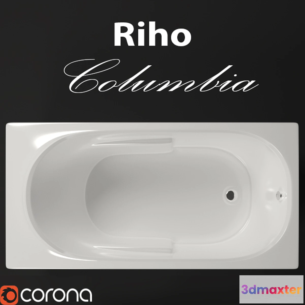 1280240 - Bath Acrylic Riho Columbia 3D Max