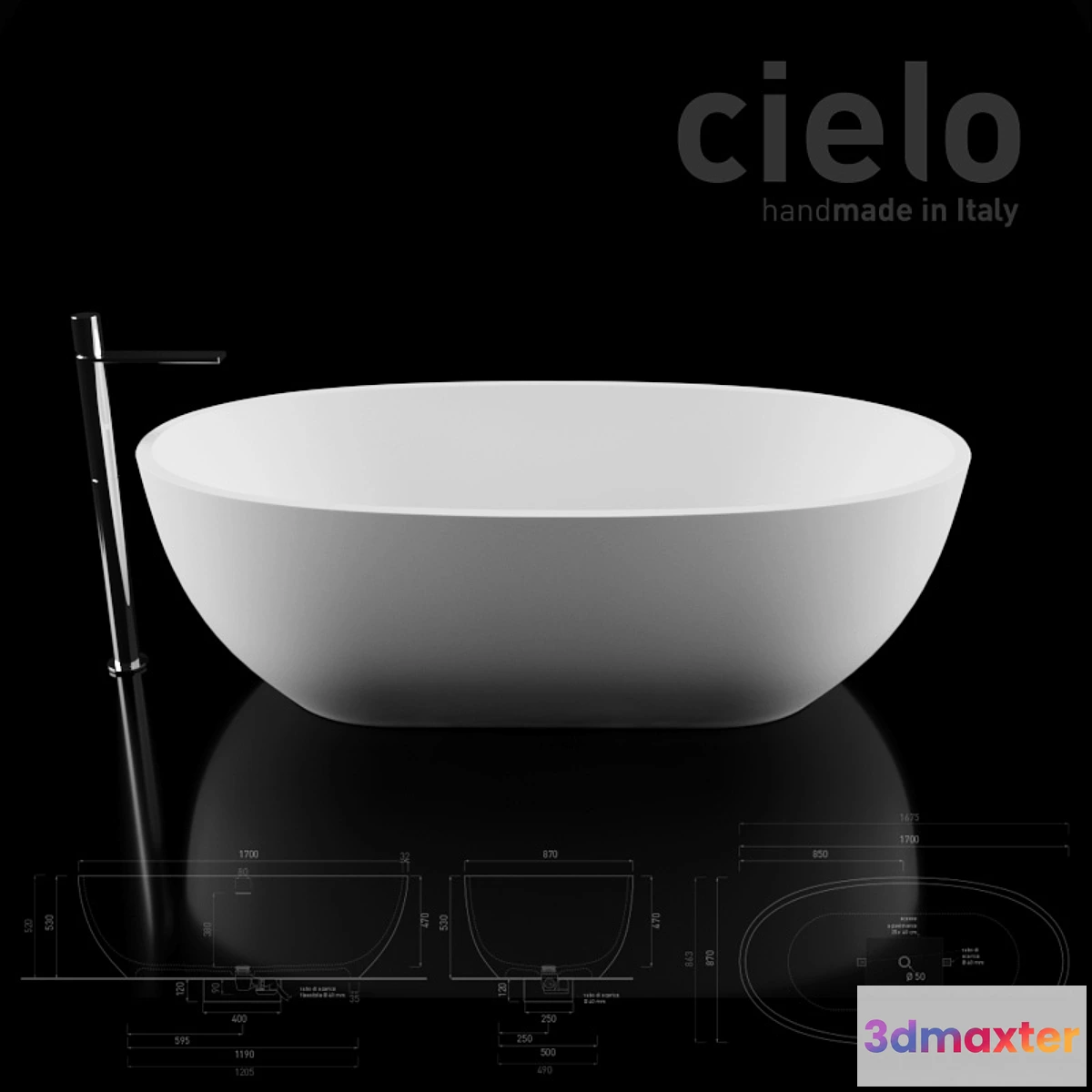 1285376 - CIELO bath tub shui comfort 3D Max