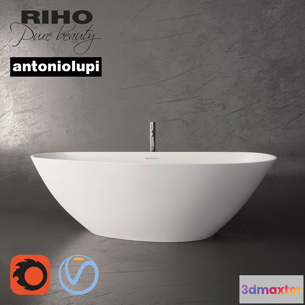 1285694 - Riho Granada Bath and Mixer Antoniolupi Ayati 3D Max