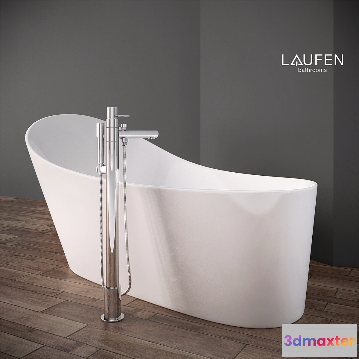 1290455 - Bathtub mixer Laufen Palomba Collection 3D Max