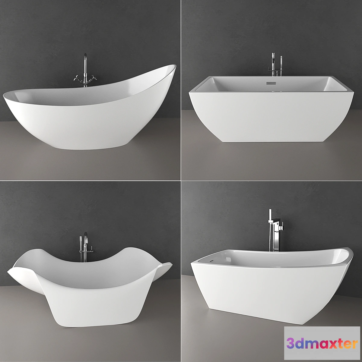 1305520 - Bath set 2 - No.3 3D Max