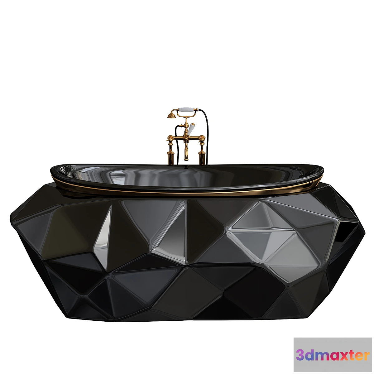 1329842 - Maison Valentina Bath Black 3D Max