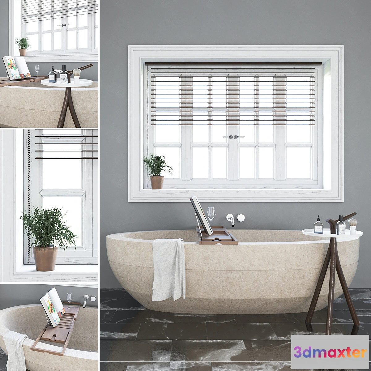 1338463 - SAMARA CREMA ITALIA CLASSICO 190x95cm 3D Max