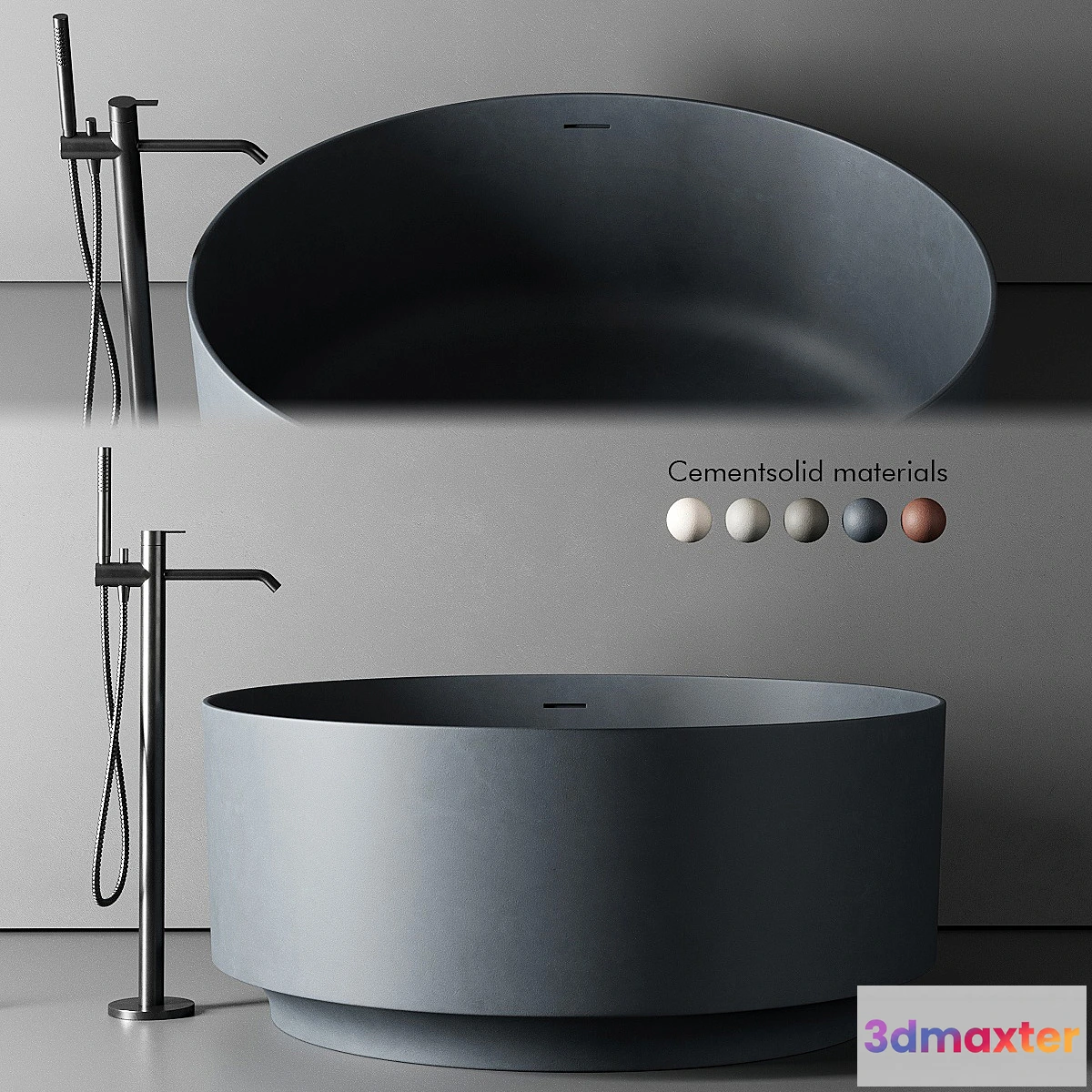 1343861 - Inbani Arc Round Bathtub - No.2 3D Max