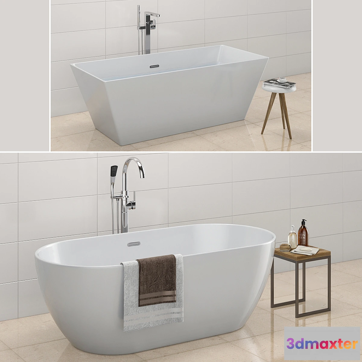 1348772 - Bath RAVAK  Freedom 3D Max