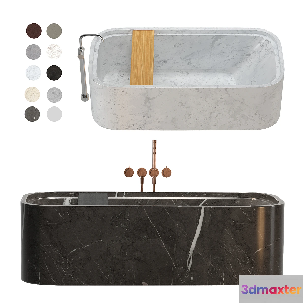 1357725 - byCOCOON bathtub set 3D Max