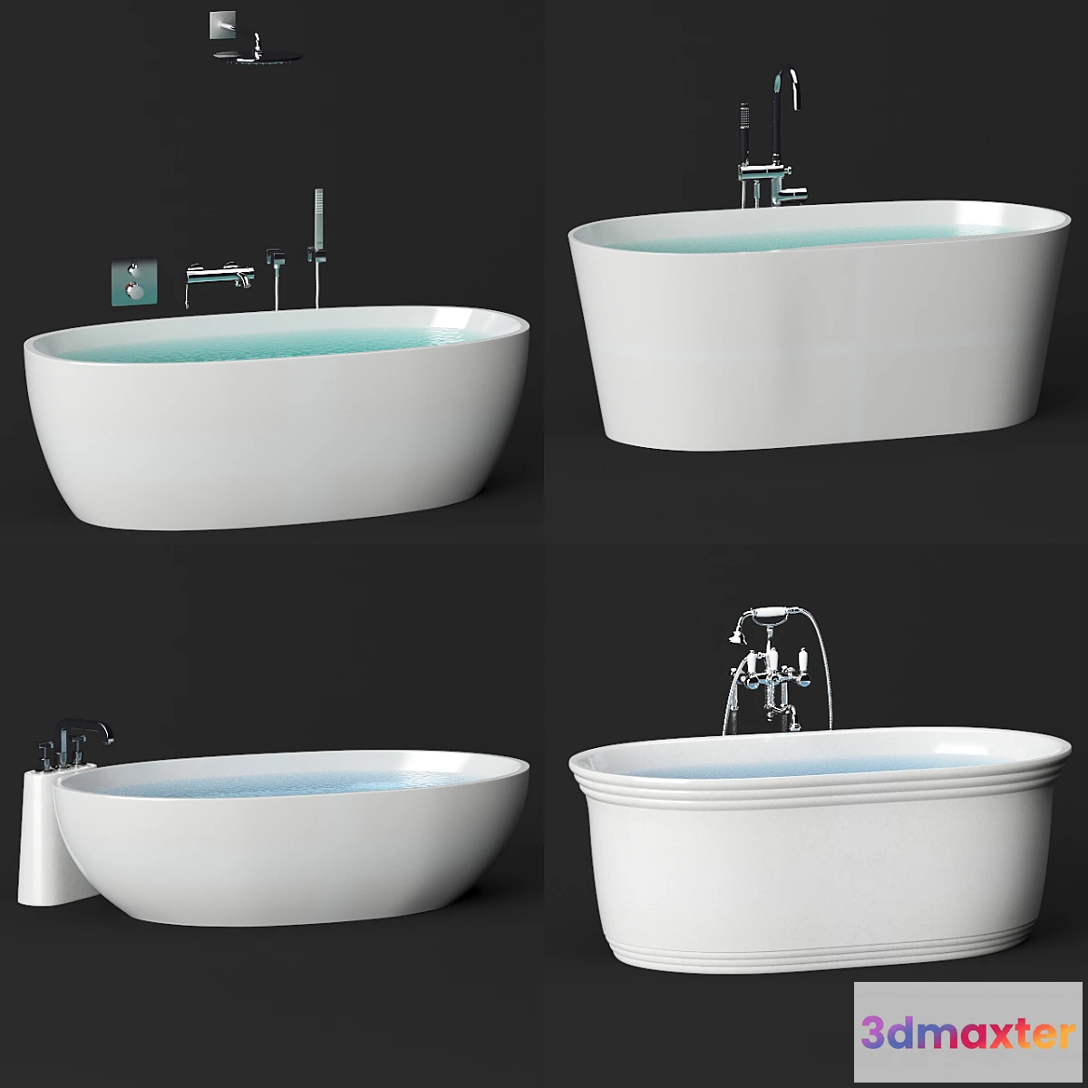 1395390 - Poolspa Bath Set 3D Max